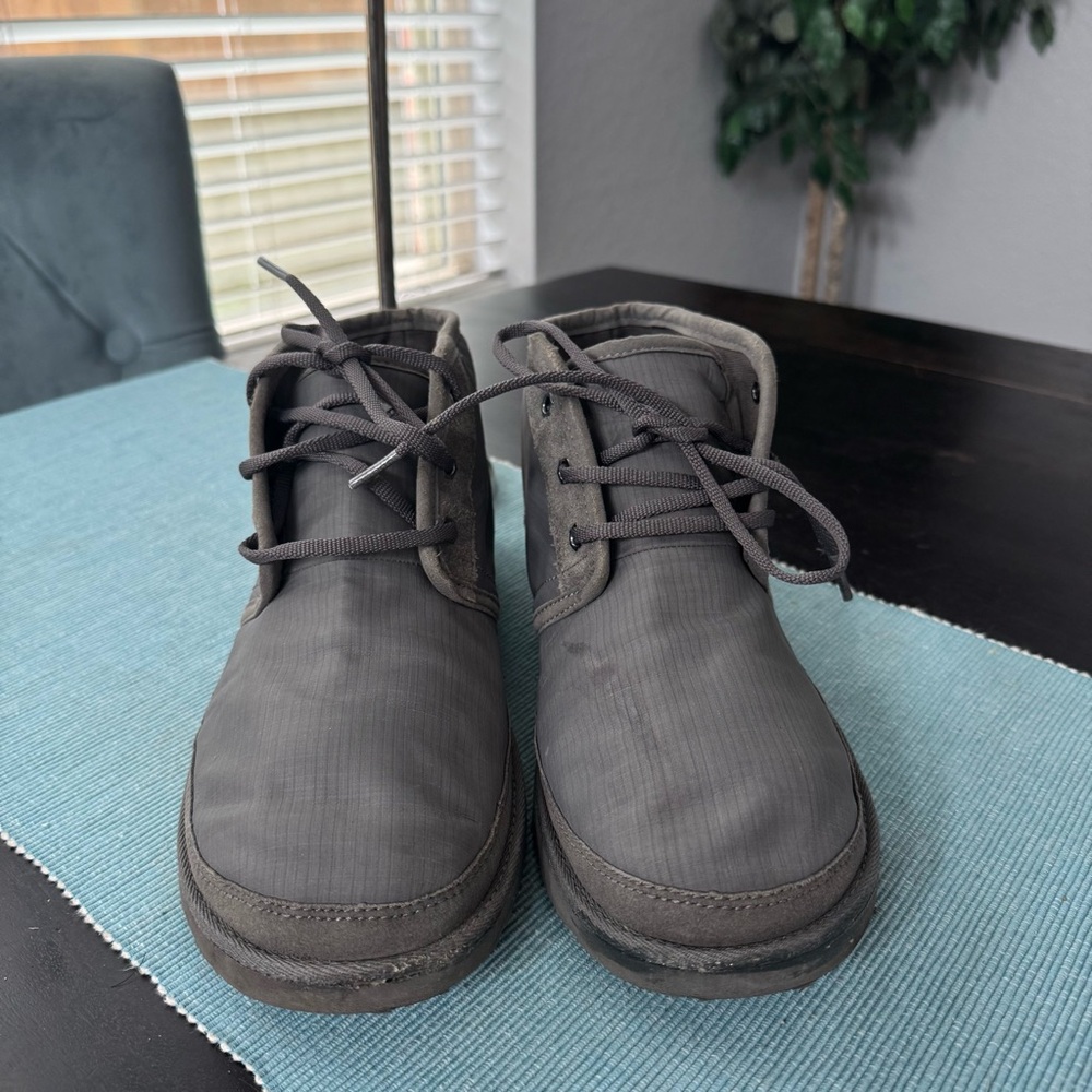Uggs Gray Lace-Up Shoes size 10